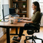 improve posture working from home tips​