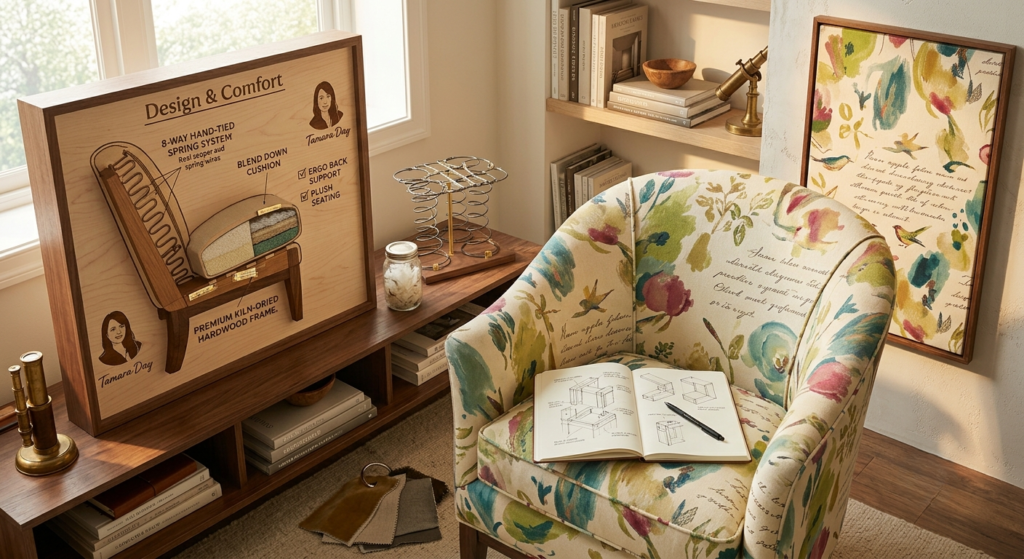 spectra home tamara day warwick poem apple chair​