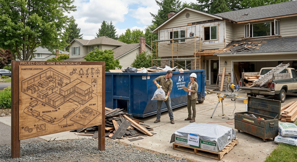 dumpster home renovation help​