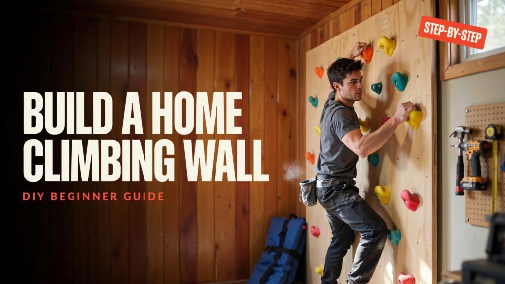 how to build a home climbing wall diy​